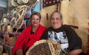 Tonga handicraft on display.