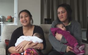 Sisters Polohivia and Ahiahi Kaufusi, who were living in a four-bedroom house with 20 people, have now found Housing New Zealand accommodation.
