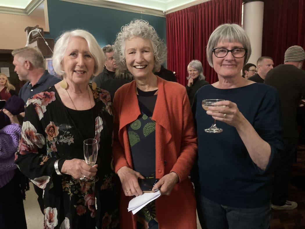 Glenis Giles, Anna Cottrell, and Nicola Olsen, the Shine On production team