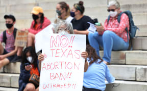 Protestors at a reproductive rally held in Brooklyn after Heartbeat Bill went into effect in Texas.
