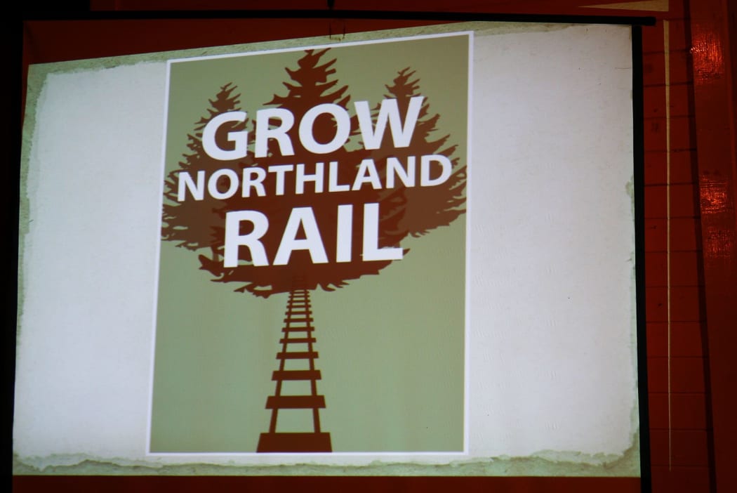 A poster campaigning for the renewal of Northland's rundown rail network