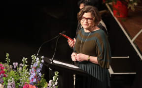 Australian Council of Trade Unions president Ged Kearney at Helen Kelly's memorial service.