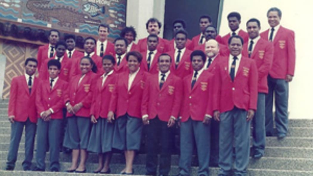 PNG team at the 1992 Barcelona Olympic Games.