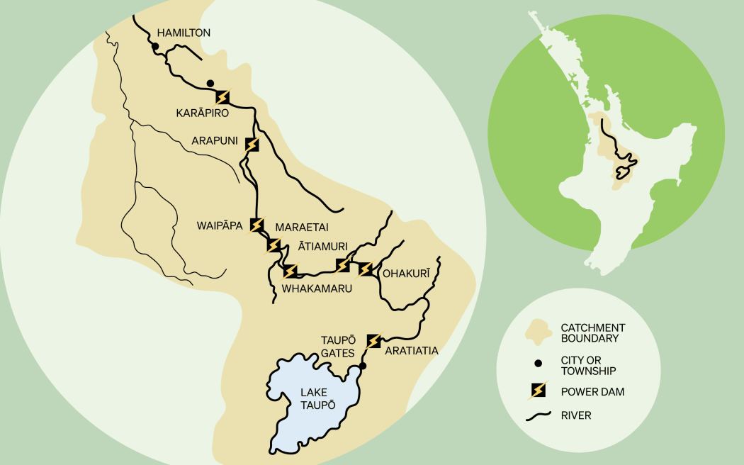 Map of power dams