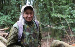 Charles Royal at Hinehopu forest on the edge of Lake Rotoiti.