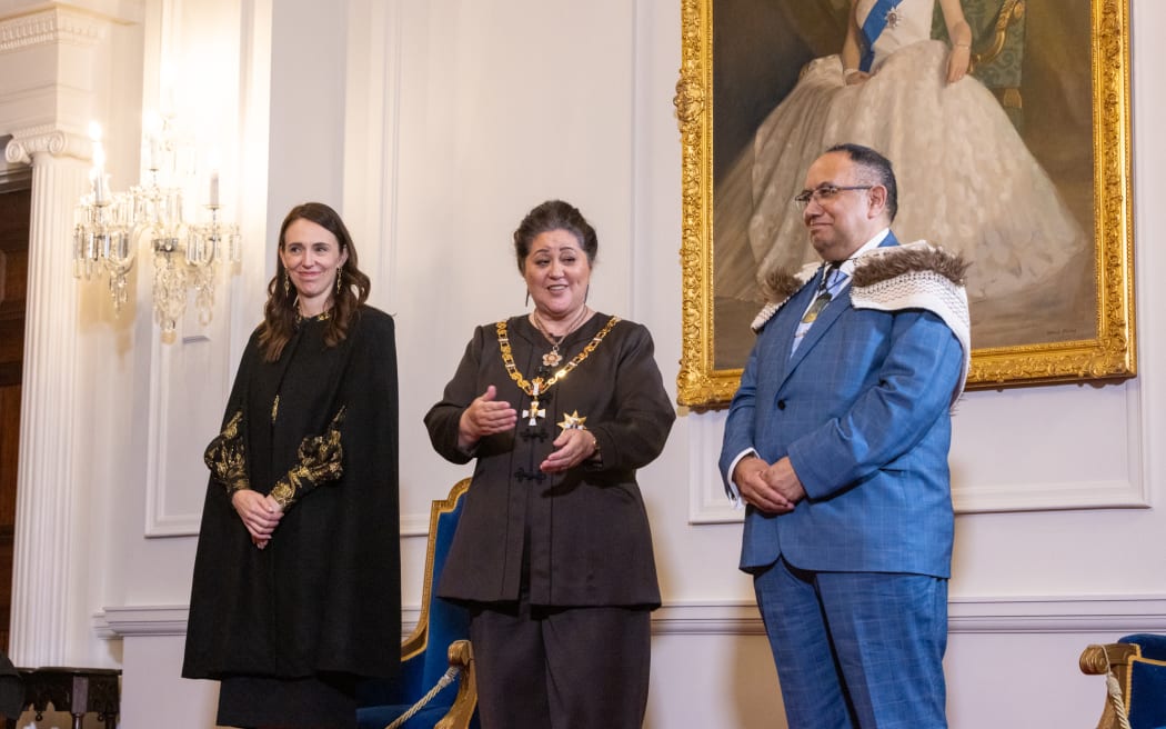 The newly elected Speaker Adrian Rurawhe attends Government House for confirmation from the Governor General