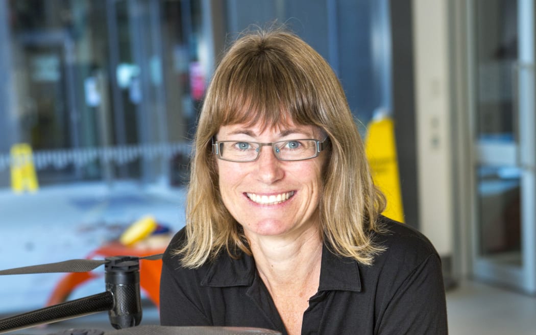 Heather Purdie  photographed in a new lab at the University of Canterbury