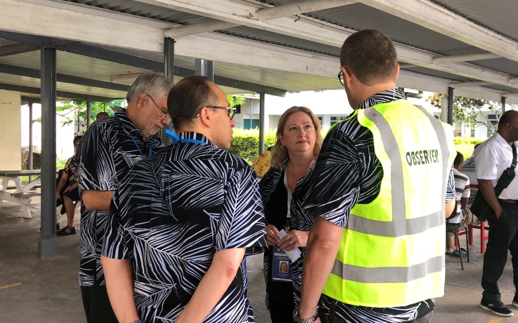 A multi-national observer group with more than 90 observers from 16 countries are monitoring polling, counting and tallying of the ballots in Fiji. 14 December 2022