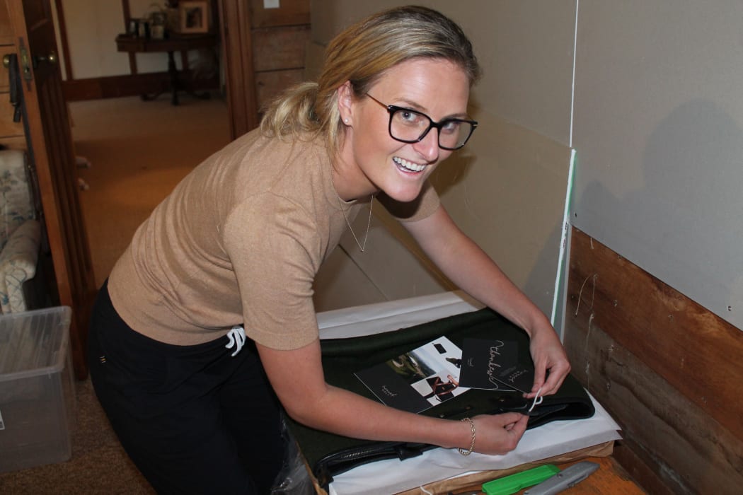 Sophie Hurley packing an order