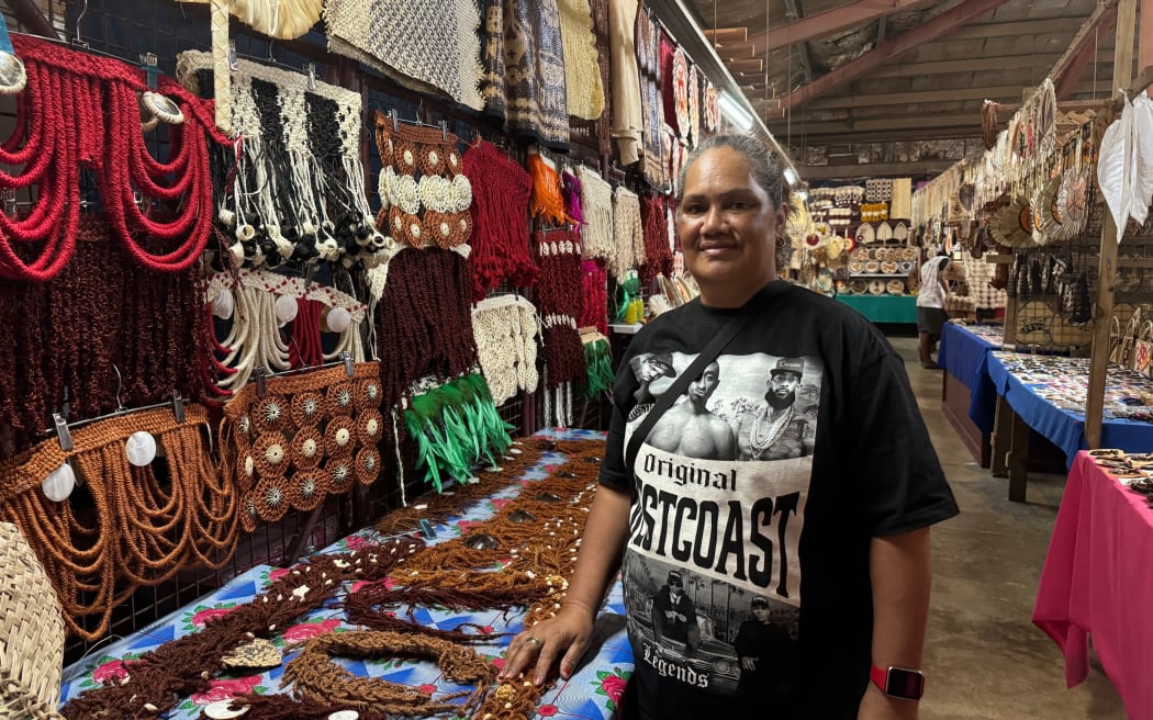 Tonga handicraft on display.