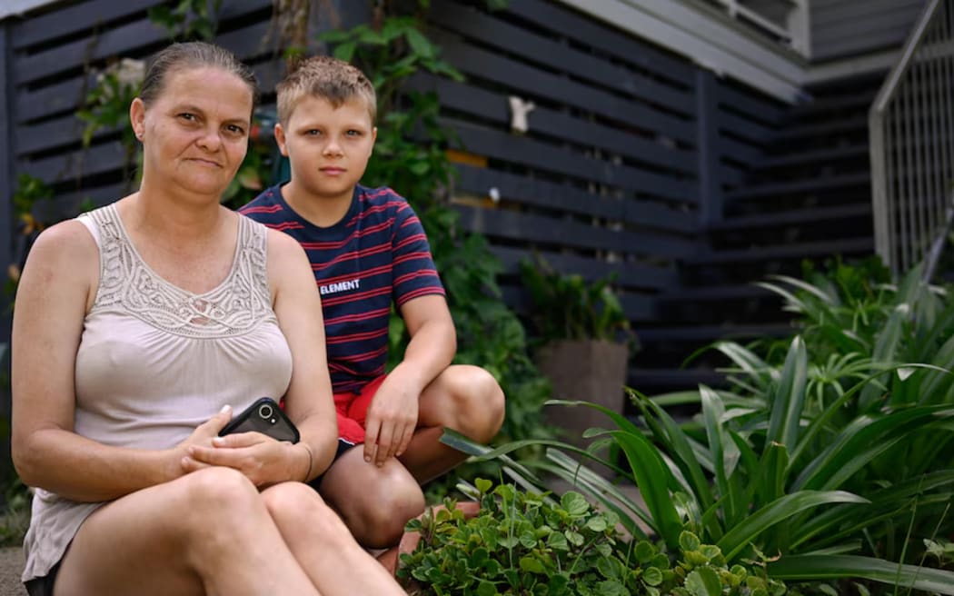 Kelly Stothard and Kaden Heber-Stothard say they were not doing anything wrong. (612 ABC Brisbane: Kenji Sato)