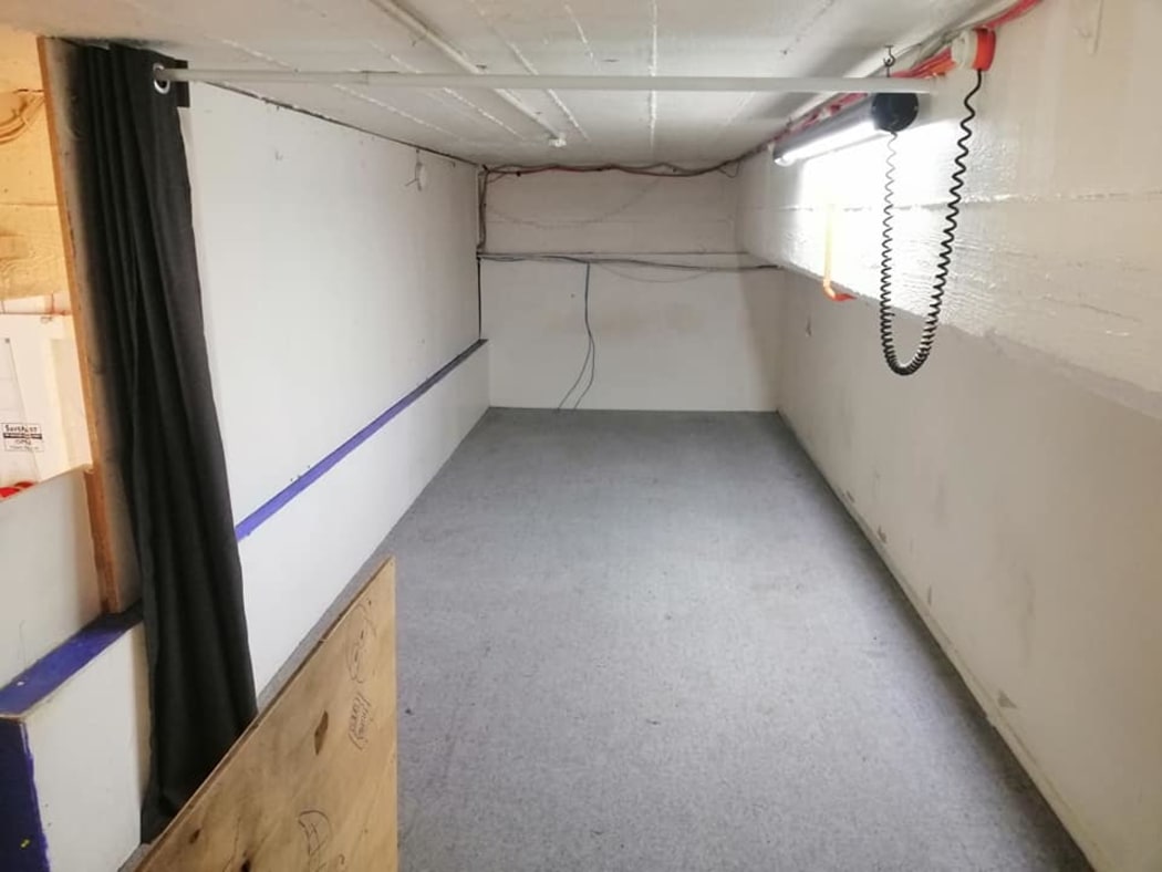One of the bedrooms in a Wellington central city flat for rent