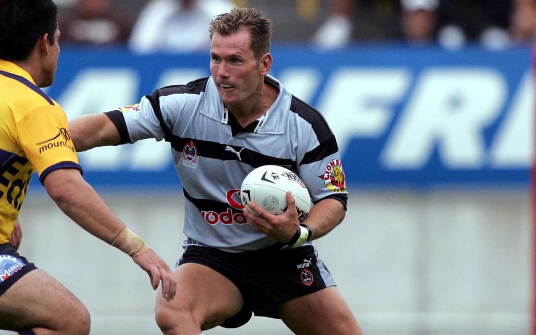 Rowan Baxter playing for the NZ Warriors in 2005.