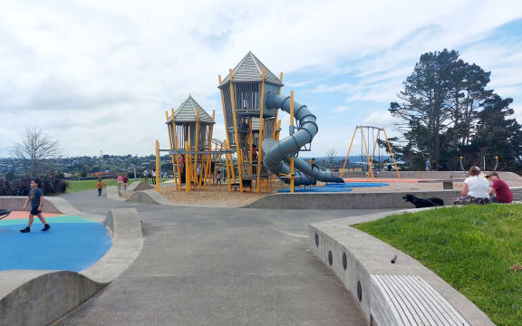 Aucklanders returned to playgrounds on the first day of step 1 of the government's new three-stage approach to easing restrictions