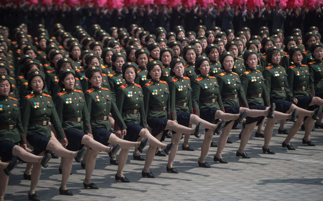 A military parade in North Korea.