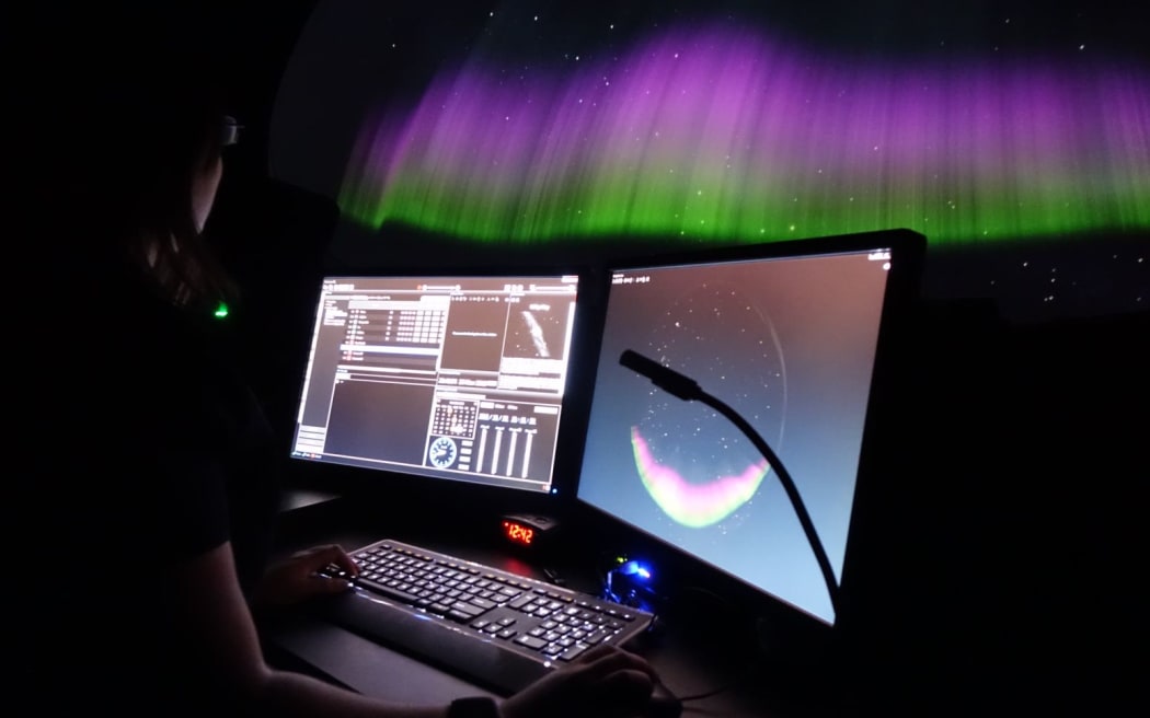 Planetarium pilot Oana Jones.