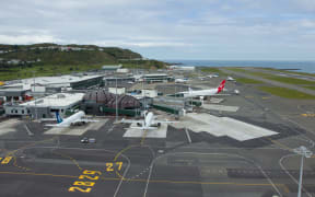 Wellington airport runway.