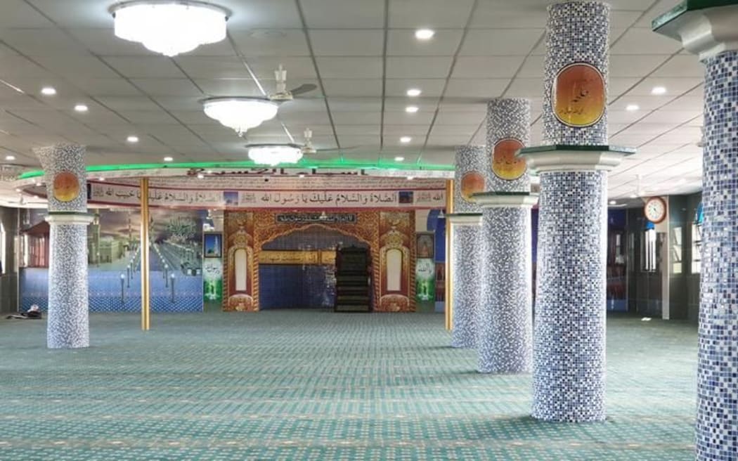 The interior of the new mosque in Lautoka, Fiji.
