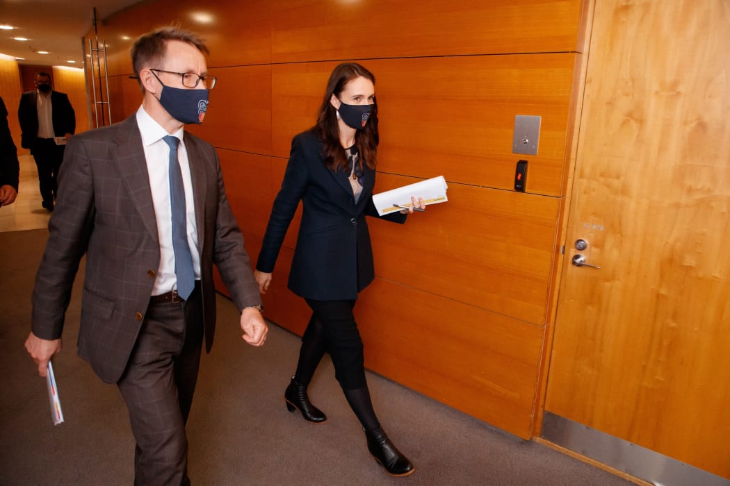 Prime Minister Jacinda Ardern and Director General of Health Dr Ashley Bloomfield update the public in the daily 1pm Covid Update press conference.