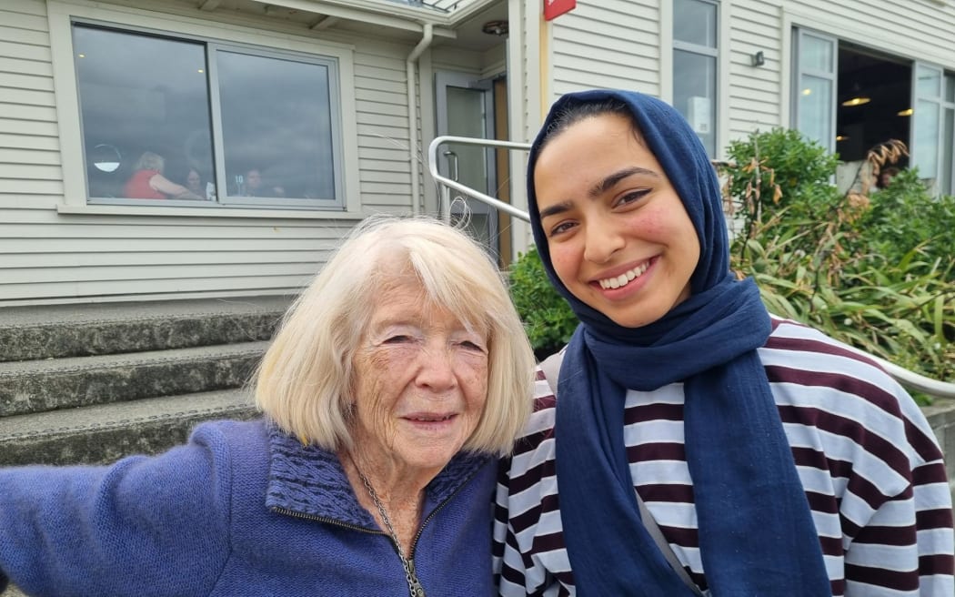Wellington locals Gloria (left) and Hana (right).