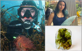Images of Tyla Bow and her artwork.