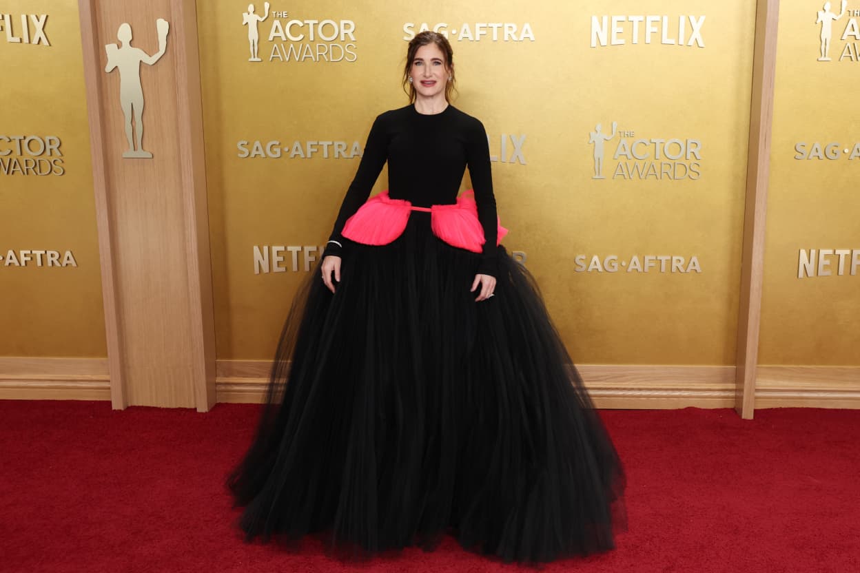 US actress Kathryn Hahn attends the 32nd Annual Actor Awards at the Shrine Auditorium in Los Angeles on March 1, 2026. (Photo by Patrick T. Fallon / AFP)