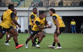 Papua New Guinea Kumuls at training at Albert Park in Suva. 16 October 2024