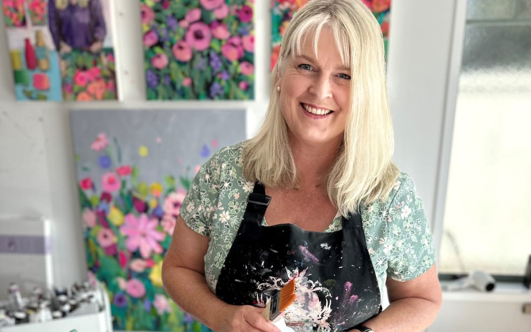 Nicola Welten in her Bethlehem art studio