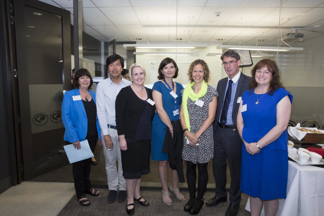 The team: Lynette Tippett, psychiatrists Gary Cheung and Erin Cawston, tissue bank research fellow 
Kiri Brickell, neurologist Christina Ilse, neuropsychologist Phil Wood, and clinical research nurse Karen Smith.
