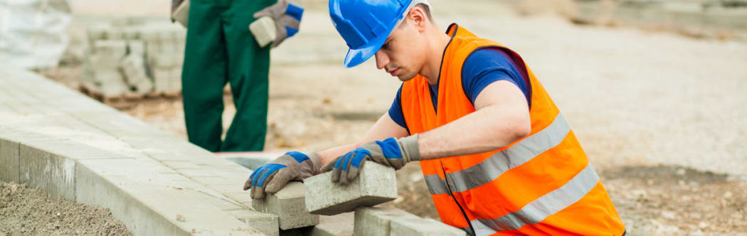 Young construction worker
