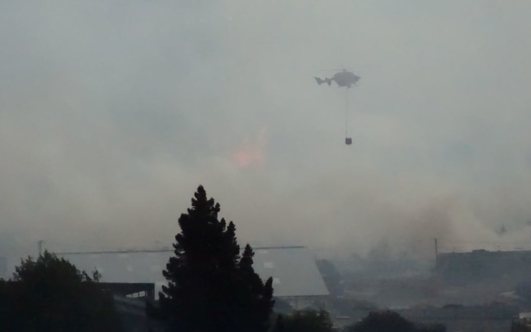 The fire in Burnside in Dunedin.