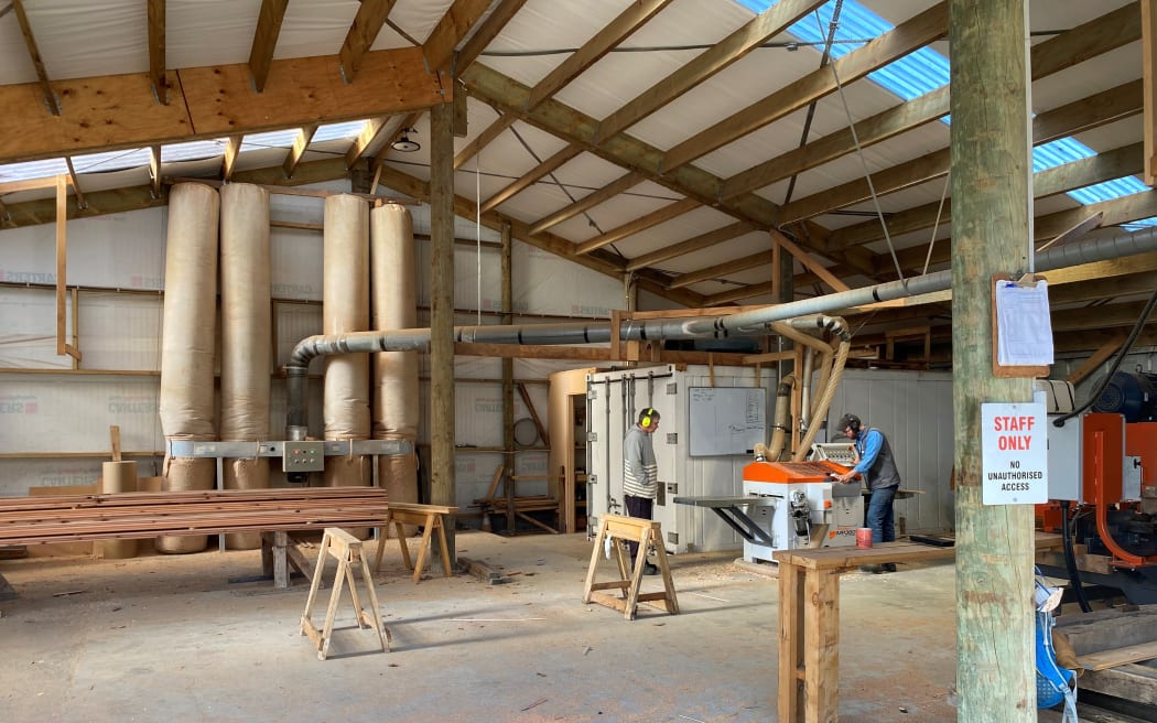 The machining shed where cladding and other products are made.