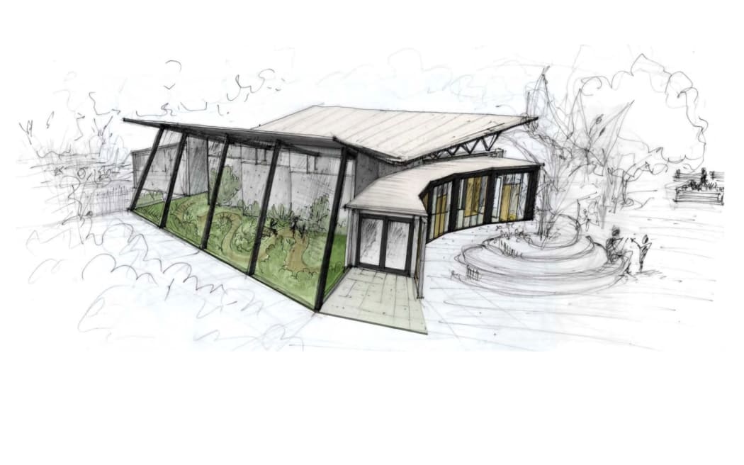 The architectural design for the proposed National Butterfly Centre includes a butterfly-shaped roof.