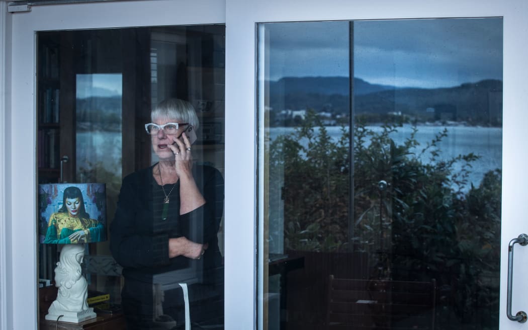 Rotorua Mayor Steve Chadwick at her home self isolating amid the Covid-19 coronavirus outbreak.