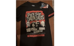 A Lower Hutt woman is selling her sole Christmas present from her husband on TradeMe - a Star Wars shirt.