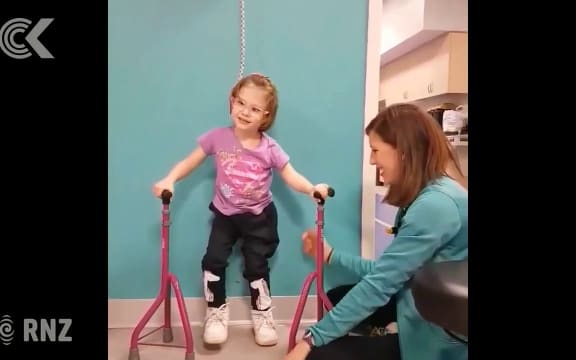 Auckland girl makes huge progress after life changing surgery in the US