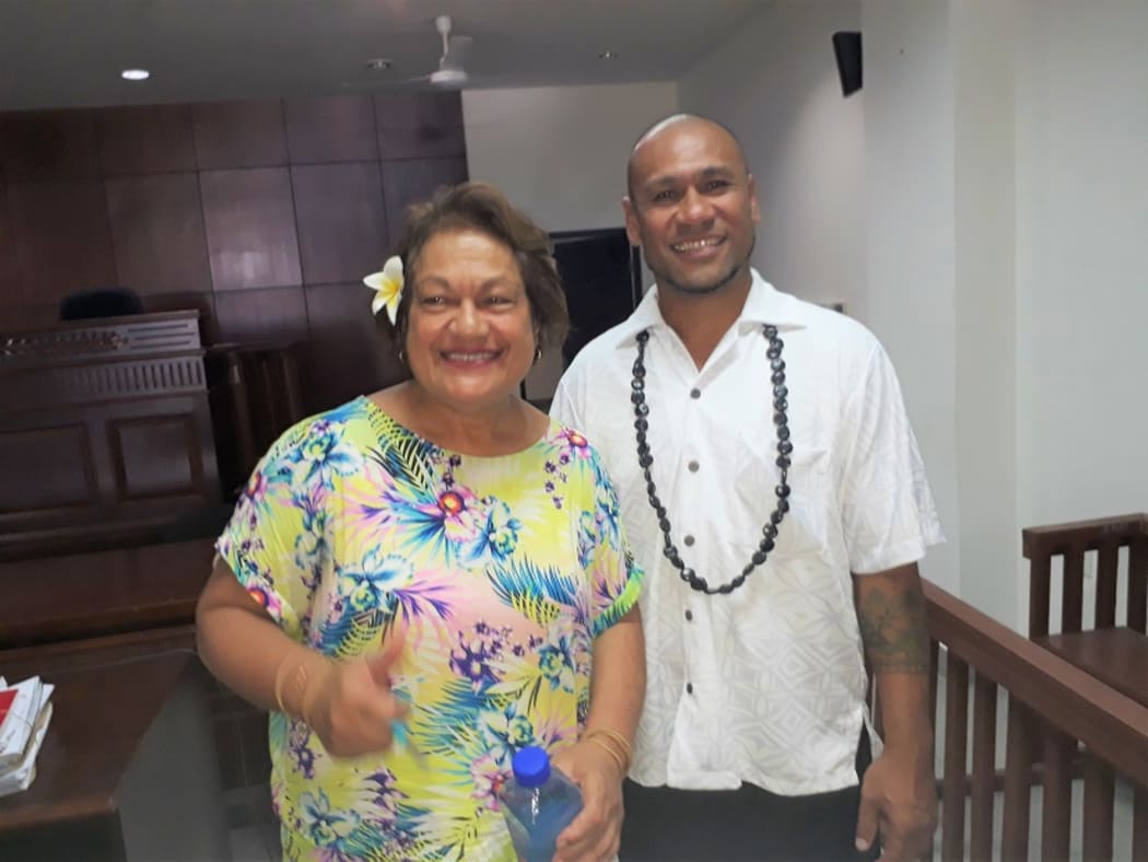 Malele Atofu and lawyer Unasa Iuni Sapolu