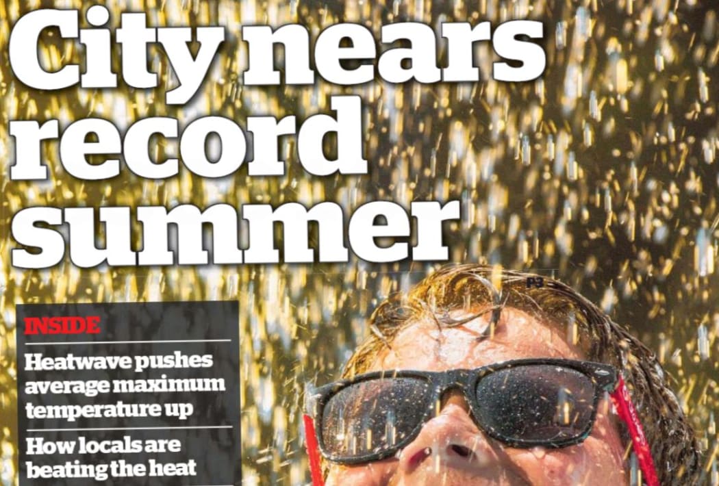 Rotorua Daily Post's front page on Wednesday.