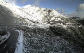 The Rimutaka Hill Road late Wednesday morning.