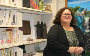 Dr Krushil Watene at her office, Massy University Albany campus.