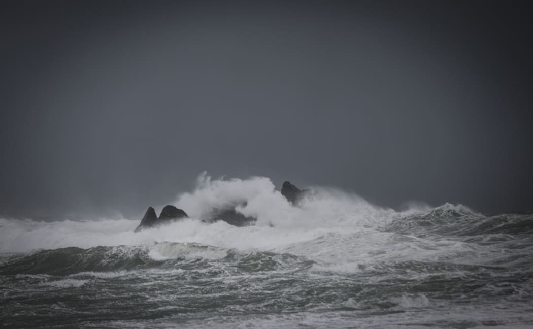 08092016 Photo: Rebekah Parsons-King. Wild weather in Wellington's South coast.