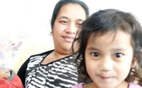Mr Teitiota's wife, Angua Erika and their three children.