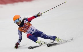Violinist Vannessa in action at the Sochi Winter Olympics.
