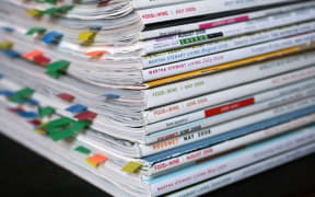 stack of magazines