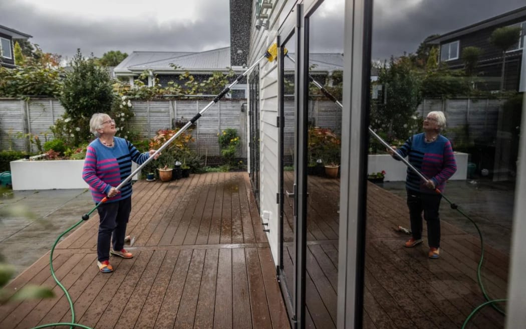 Sally Selwood lost her sight for two days after she used Wet & Forget’s Double Bubble. DAVID UNWIN / THE POST