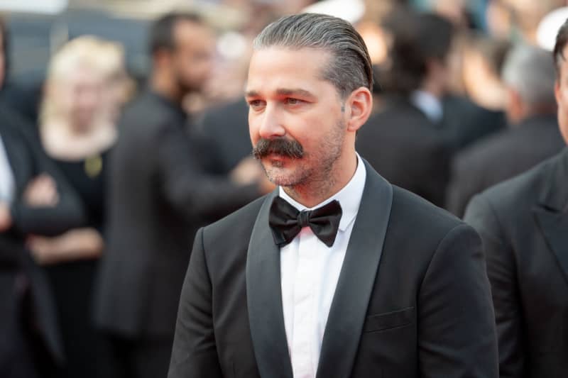 Shia LaBeouf attends the ''The Phoenician Scheme'' red carpet at the 78th annual Cannes Film Festival at Palais des Festivals in Cannes, France, on 18 May, 2025.