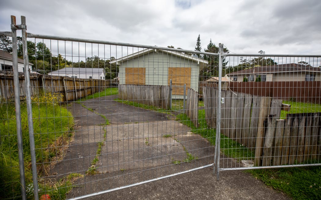 Houses in Urlich Drive sit abandoned in November 2023 and have been subsequently vandalised since the floods at the start of 2023.