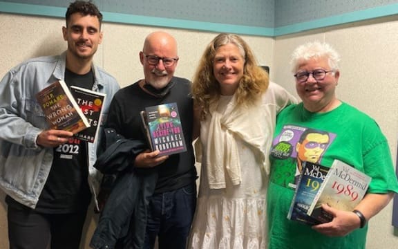 J.P Pomare, Michael Robotham, Kathryn Ryan and Val McDermid.