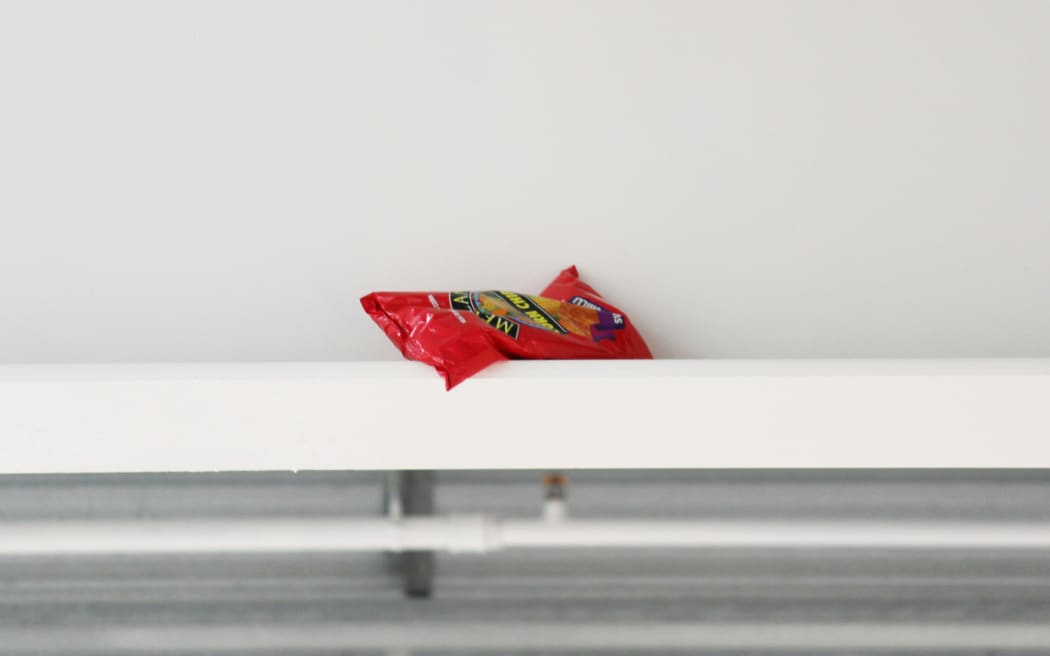 Close up of Chips on the roof of a supermarket