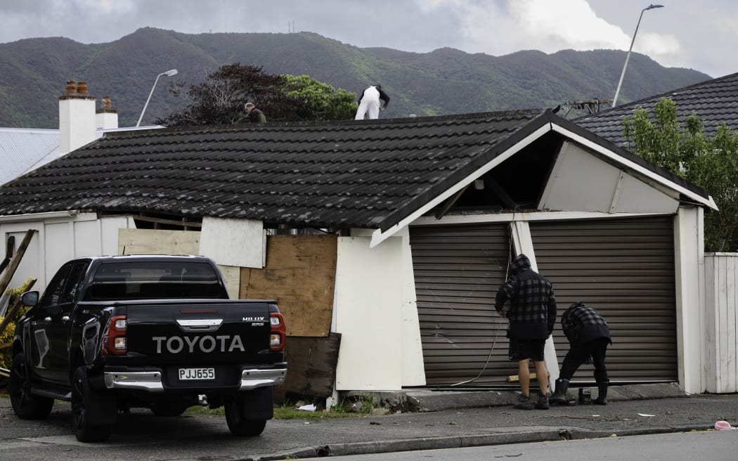 A severe thunderstorm caused damaged to properties in Lower Hutt on 12 December, 2023.